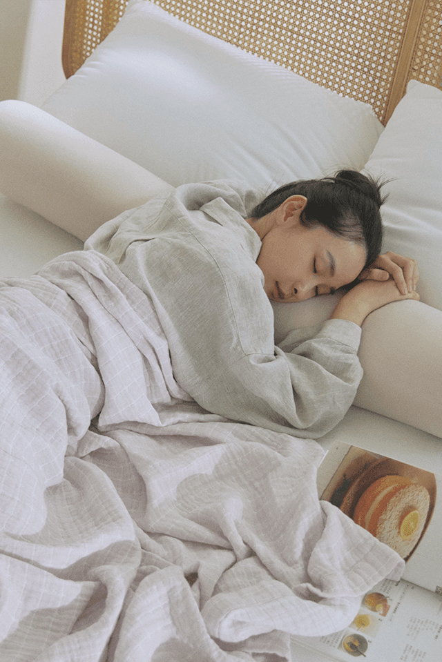 100%純棉四層紗毛巾被 - ÓLIVE